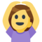 Woman Gesturing OK emoji on Facebook